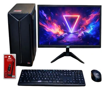 Computador Core i5 8GB SSD 256GB Monitor 20 Teclado e Mouse Sem Fio